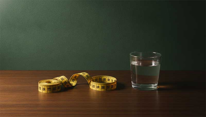 Tape measure representing metabolic health research on Akkermansia