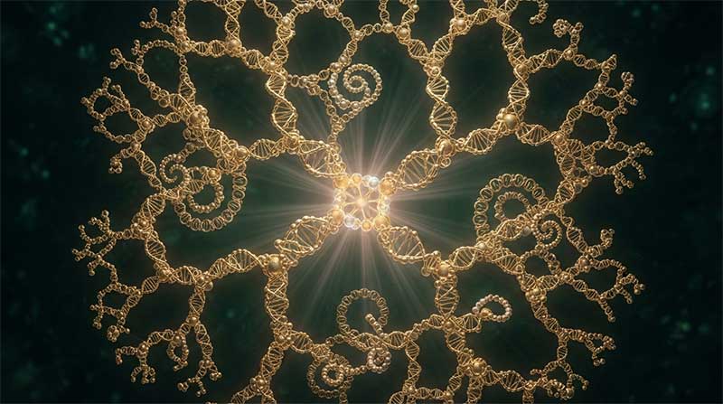 Abstract illustration representing coenzyme A's role in metabolic pathways