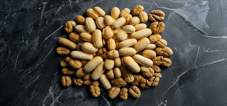 Brain health foods - lion's mane mushroom, omega-3, walnuts