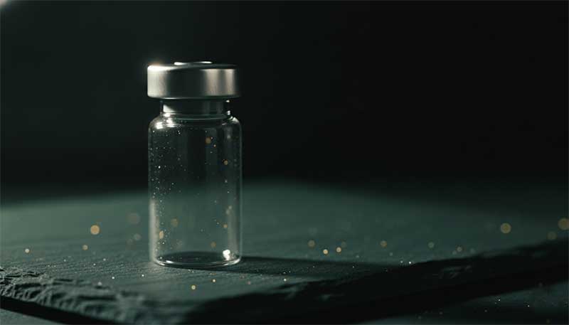 A vial representing the broad and varied category of peptide supplements
