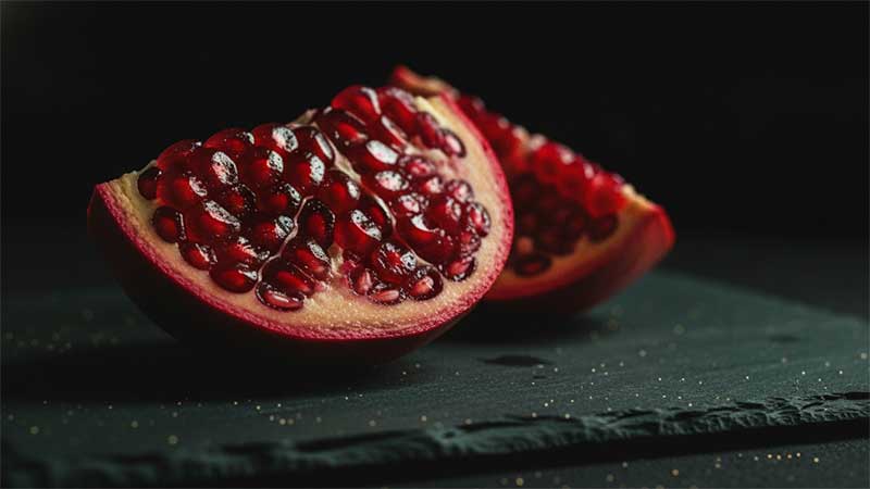 Pomegranate, the dietary source of ellagitannins that convert to urolithin A
