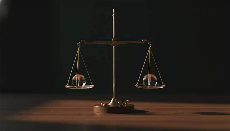A balance scale representing hormonal equilibrium, relevant to inositol's role in PCOS