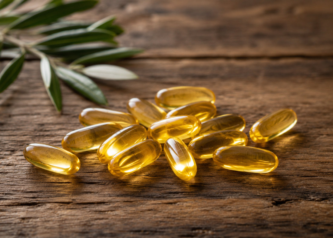 Omega-3 fish oil capsules