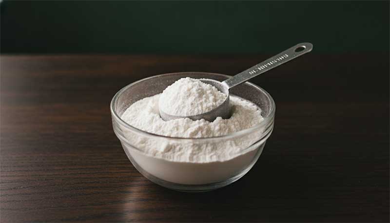 Protein powder representing the legal, oral peptide supplement category