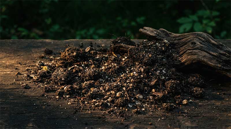 Rich soil representing the geographic variability of selenium content in food