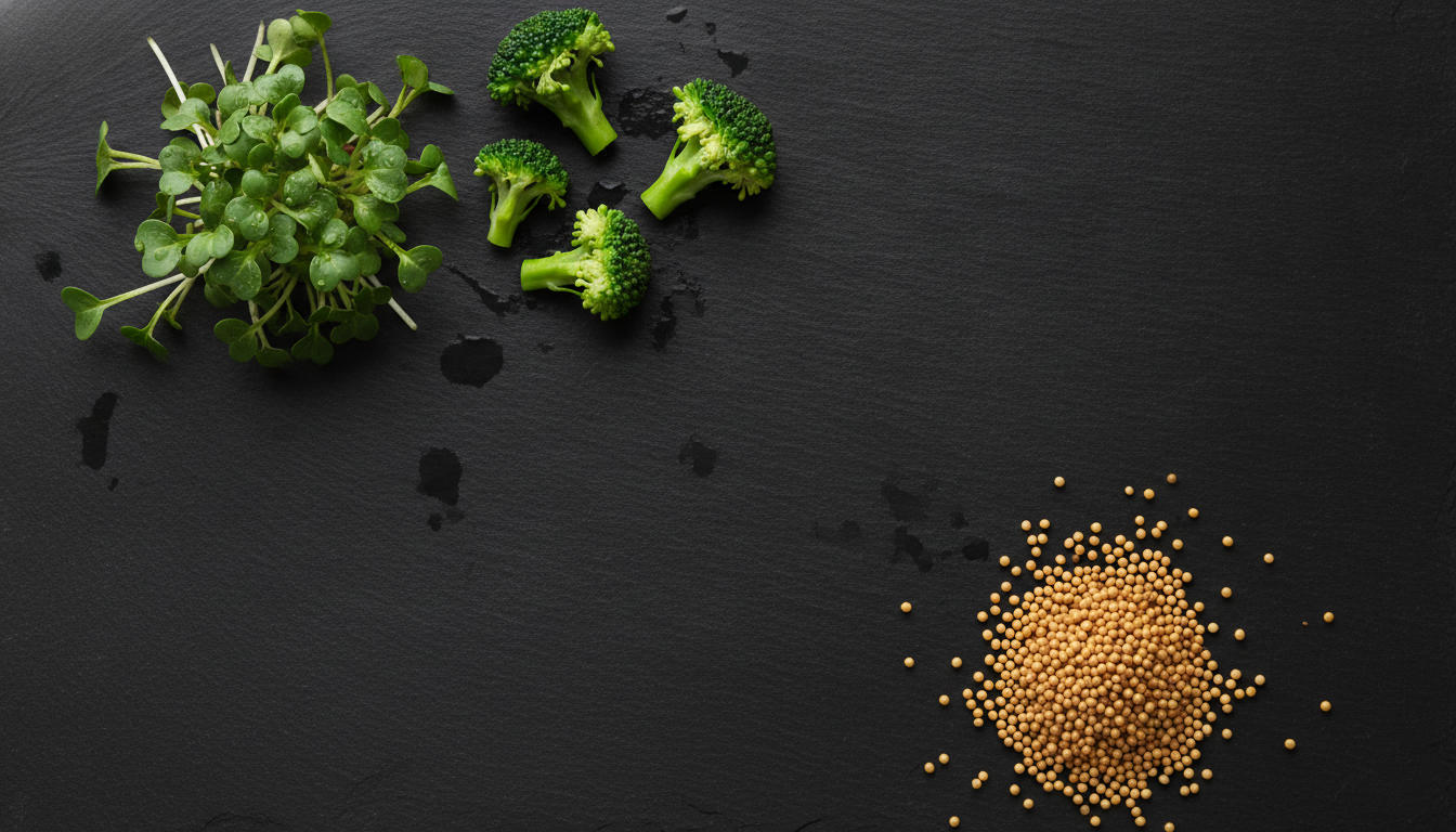 Broccoli sprouts and mustard seeds - sulforaphane sources and myrosinase activation