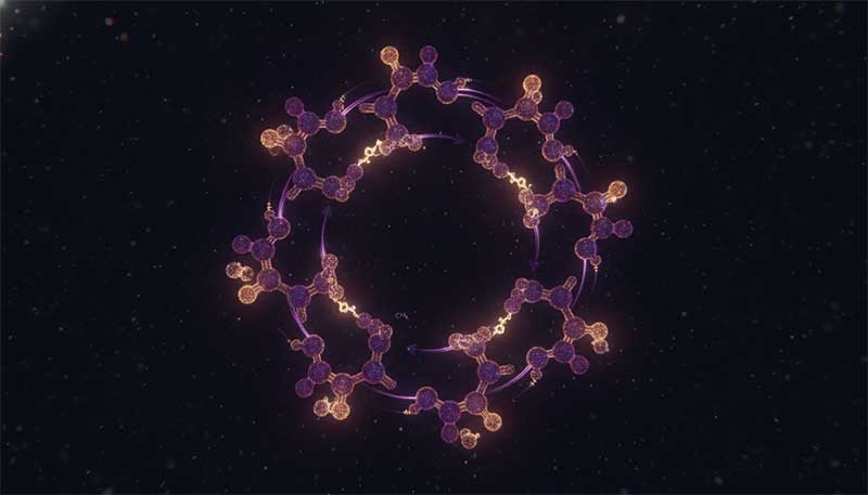 Abstract visualization of the methylation cycle