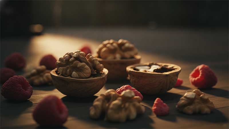 Walnuts and berries, dietary sources of ellagitannins that gut bacteria convert to urolithin A
